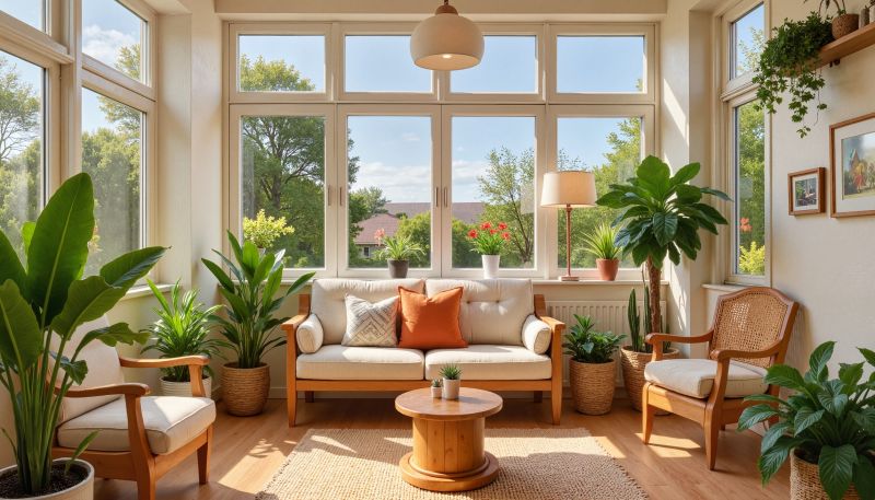 Cozy Sunroom Interior